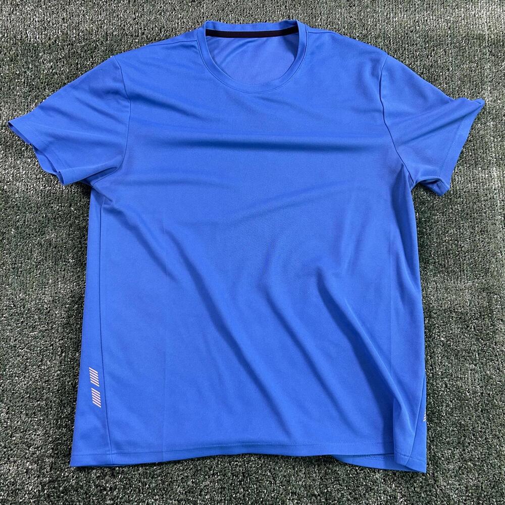 Men's Blue Athletic T-Shirt. Size medium